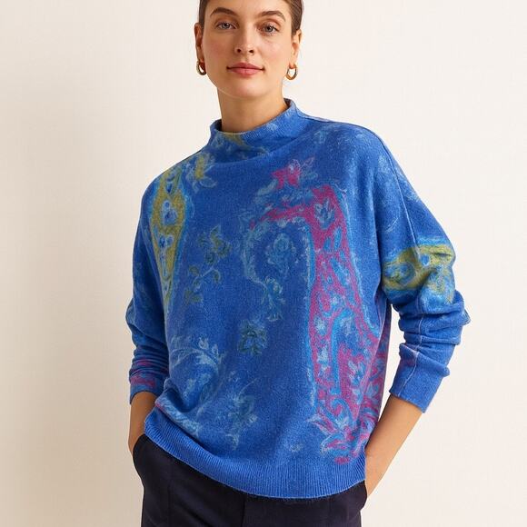 Anthropologie Pilcro The Alani Cashmere Mock Neck Sweater - Picture 1 of 8